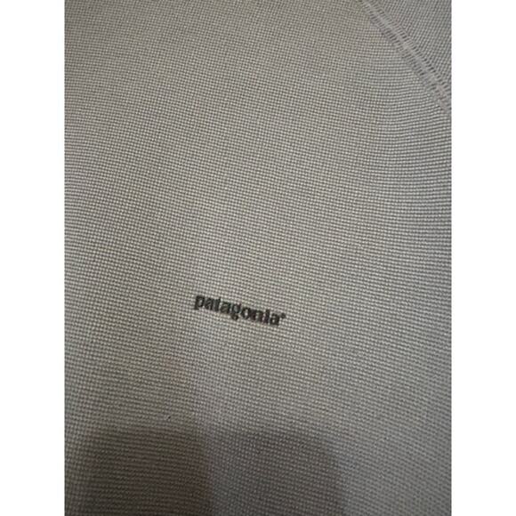 Patagonia 1/4 Zip Pullover Long Sleeve Light Base Layer Gray Mens Large - Picture 4 of 7